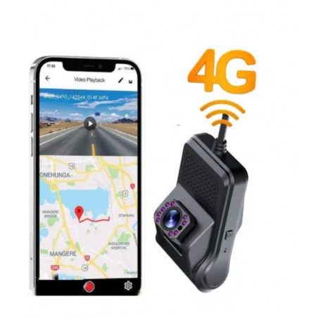 4G, GPS ვიდეო რეგისტრატორი. აკონტროლე და მიიღე რეალურ დროში ვიდეო გამოსახულება, როგორც კამერის წინ, ასევე მძღოლი და სალონი